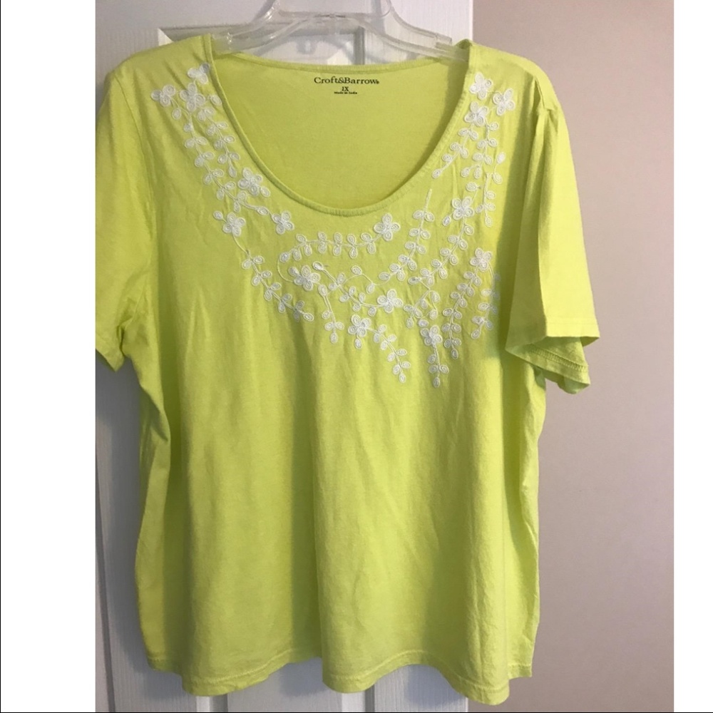 Yellow Croft & Barrow Tee 1X